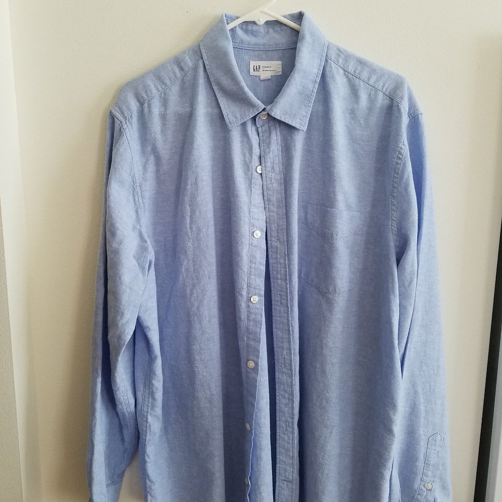 GAP Men's Linen/Cotton Shirt XL
